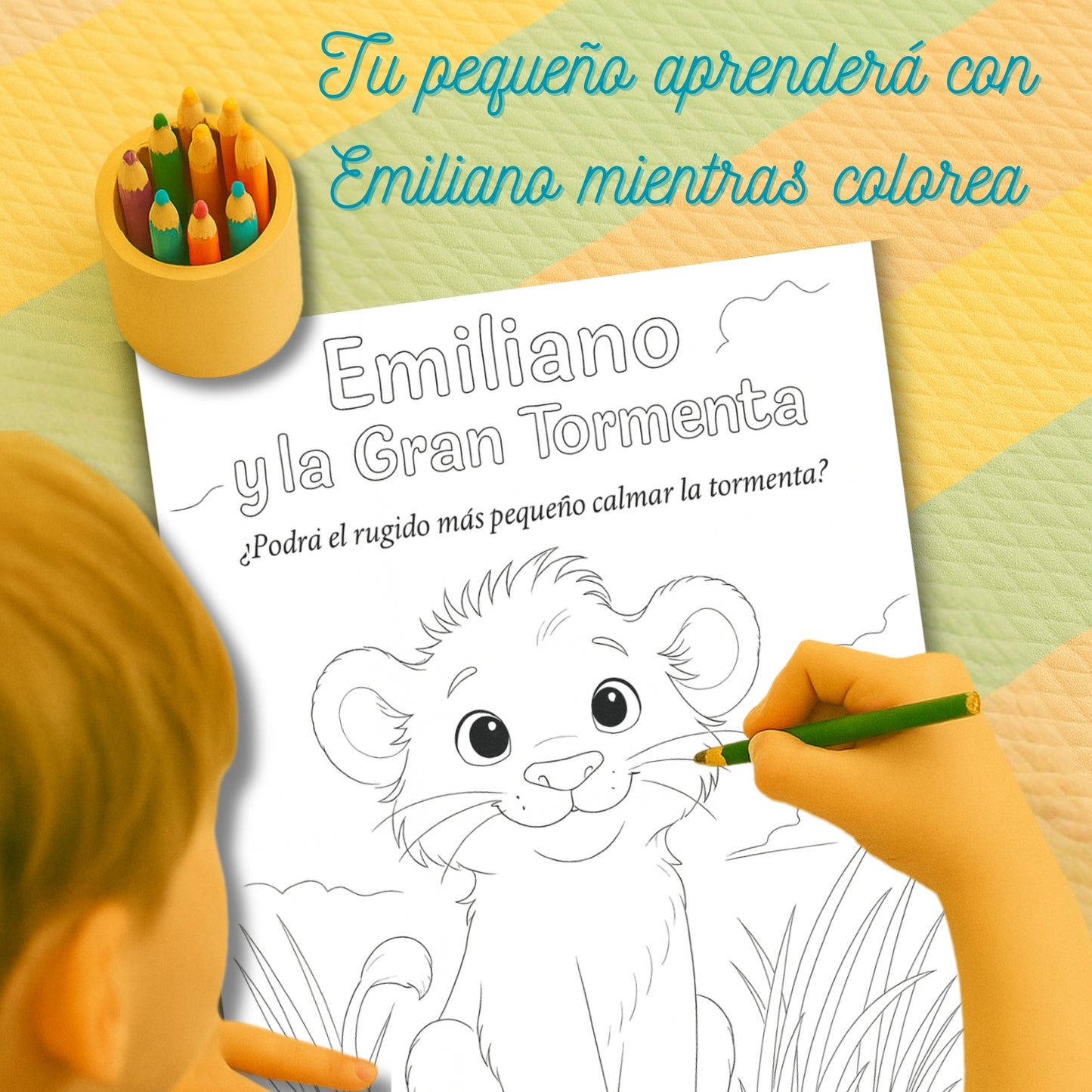 Cuento Digital Completo: Emiliano y la Gran Tormenta (PDF) - Lee, ríe, colorea y aprende con Emiliano