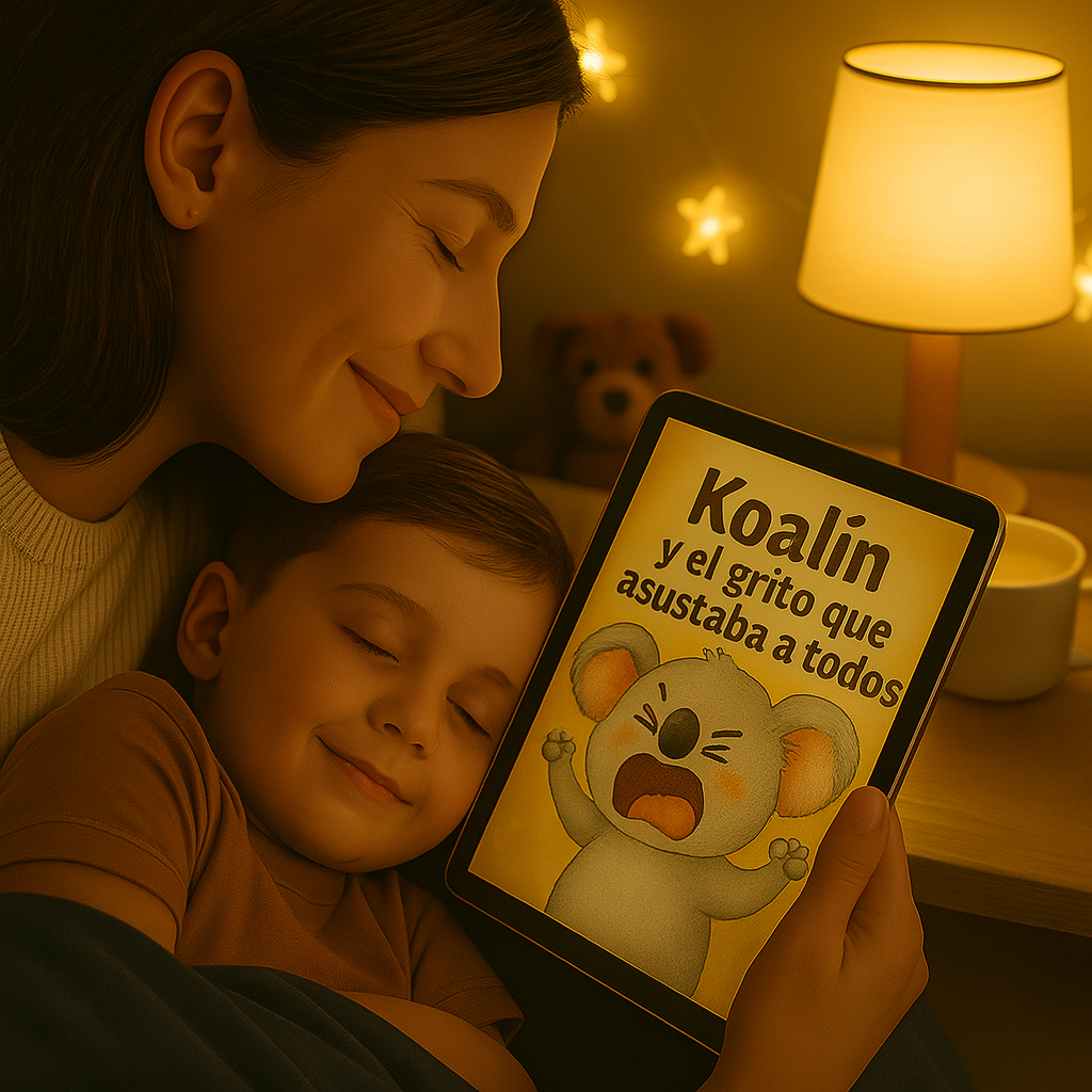 Cuento Digital: Koalín y el grito que asustaba a todos (PDF) - Lee, ríe, colorea y aprende con Koalín
